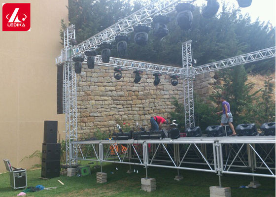 Portable Aluminum Stage Platform With Adjustable Height For Outdoor Events And Shows