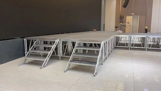 Adjustable Aluminum Stage Platform Customizable Safe For Performances
