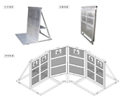 30kg Weight Foldable Crowd Control Barrier 10cm Height