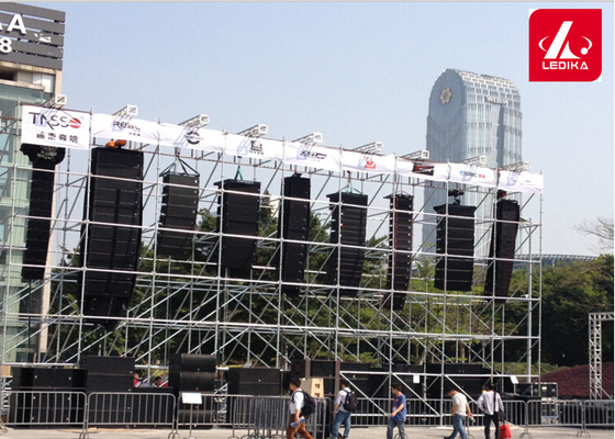 Locking Layer Truss For Outdoor Hanging Speaker And Lighting