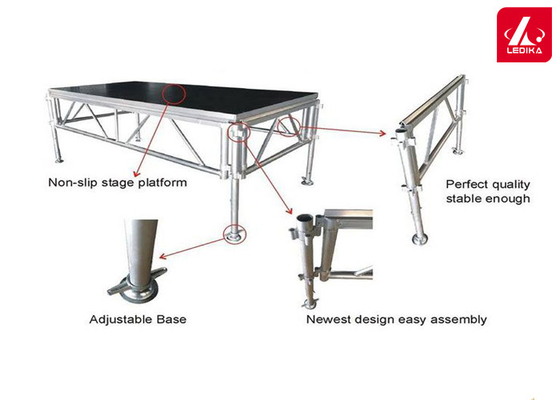 Performance Truss Aluminum Stage Platform Modular Event Stage