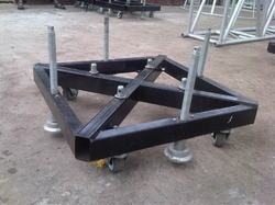Truss Basement Stage Truss Accessories Steel Base Plate With Wheels And Outrigger