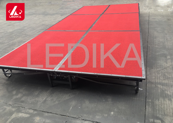 Adjustable Acrylic Aluminum Stage Platform Anti - Slip Assembly Folding Stage