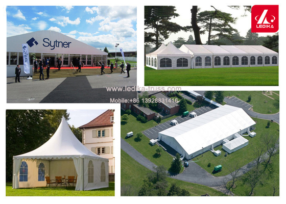 500 People Transparent Marquee Wedding Party Tent Aluminum  Structure